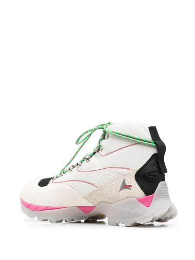 Roa Andreas Strap High-top Sneakers In Neutrals