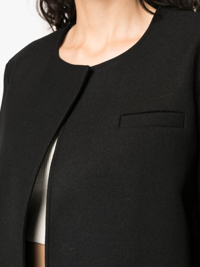 Shop Totême Chest Welt Pocket Jacket In Black