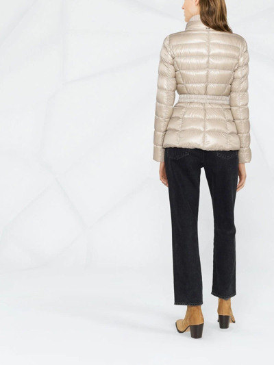Herno Zip-up Padded Jacket In Neutrals