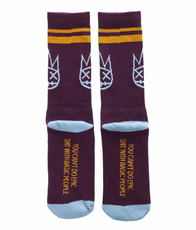 Shop Cult Of Individuality Socks In Acai In Purple