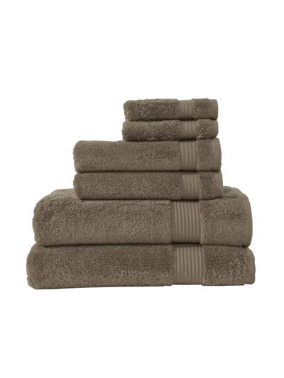 Shop Classic Turkish Towels Amadeus 6 Pc Towel Set In Brown