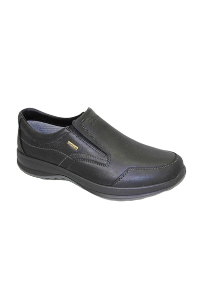 Shop Grisport Mens Melrose Waxy Leather Walking Shoes In Black