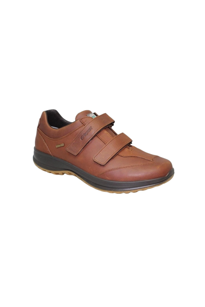 Shop Grisport Mens Lewis Leather Walking Shoes In Brown