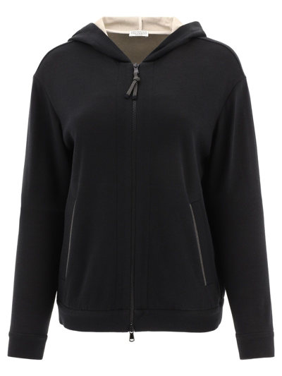 Shop Brunello Cucinelli Women's Black Sweatshirt