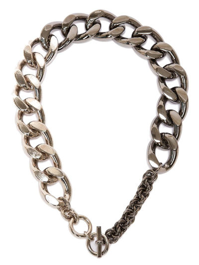 Shop Jw Anderson J.w. Anderson Men's Silver Metal Necklace