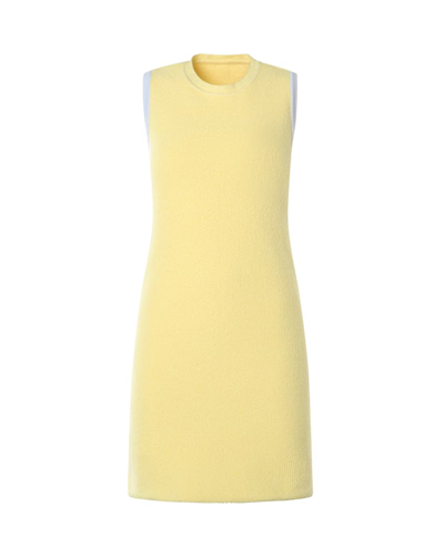 Shop Jacquemus Dress La Robe Sorbetto In Light Yellow