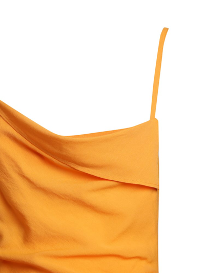 Shop Jacquemus Dress La Robe Saudade In Orange