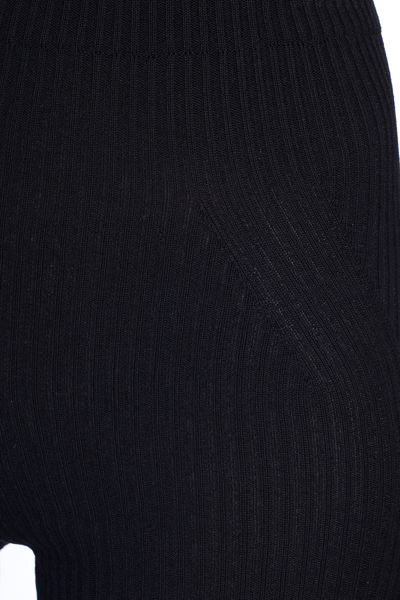 Shop Laneus Shorts In Black Synthetic Fibers