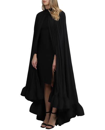 Shop Lanvin Black Tribute Cape