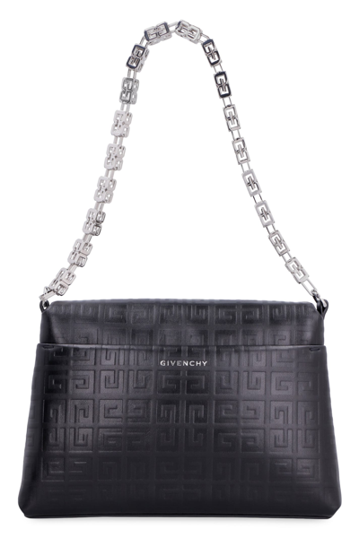 Shop Givenchy 4g Soft Leather Shoulder Bag In Black