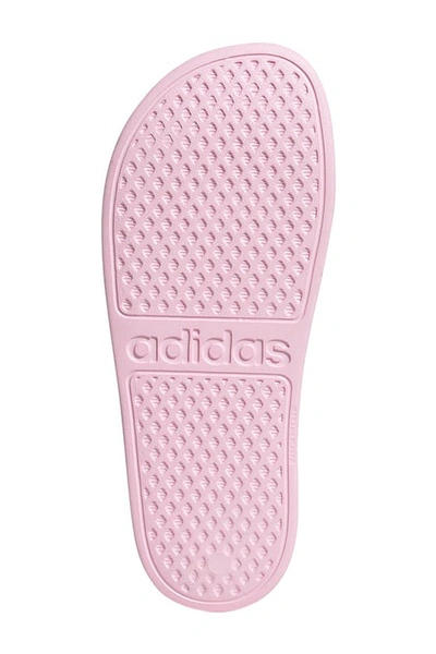 Shop Adidas Originals Adilette Aqua Slide Sandal In Clpink/ftw