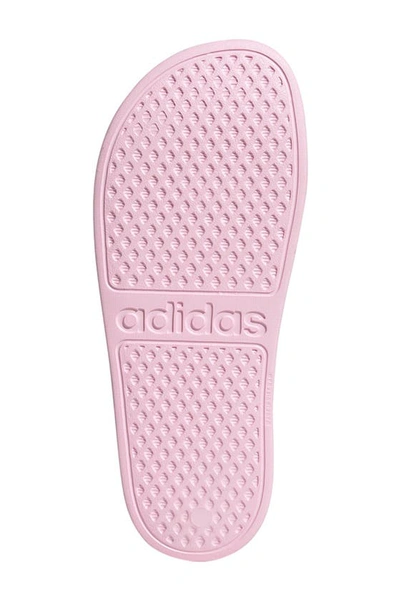 Adidas Originals Adidas Adilette Aqua Slide Sandal In Clpink/ftw