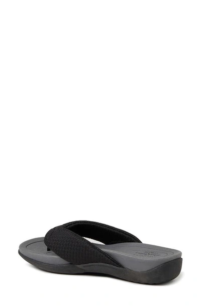 Shop Original Comfort By Dearfoams Low Foam Flip-flop Sandal In Black
