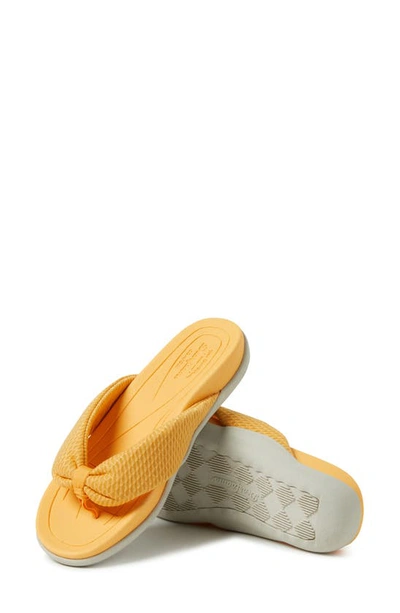 Shop Original Comfort By Dearfoams Low Foam Flip-flop Sandal In Yellow