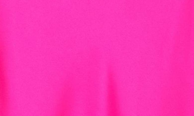 Renee C Solid Satin Midi Skirt In Fuchsia