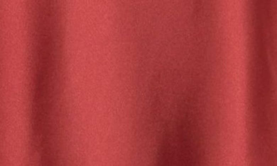 Renee C Solid Satin Midi Skirt In Rust