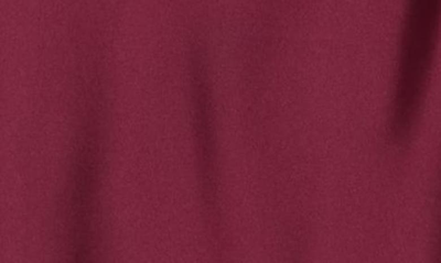 Shop Renee C Solid Satin Midi Skirt In Burgundy