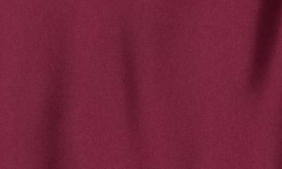 Renee C Solid Satin Midi Skirt In Burgundy
