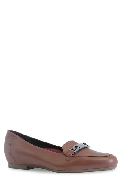 Shop Munro Blair Bit Loafer In Russell Brown Leather