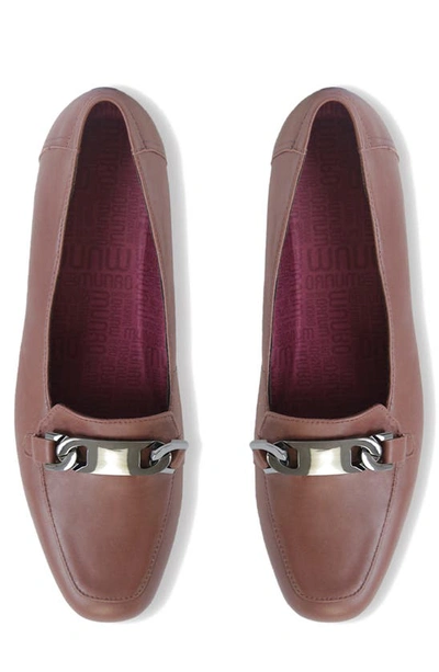 Shop Munro Blair Bit Loafer In Russell Brown Leather