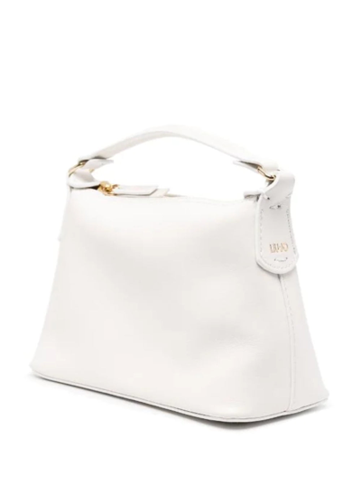 Shop Liu •jo Liu Jo Leonie Hanne Woman's Hobo Mini White Leather  Handbag