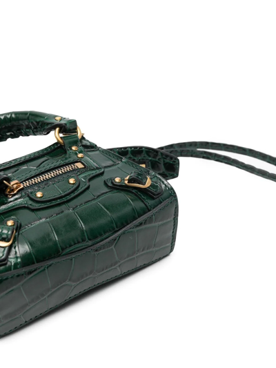 Shop Balenciaga Mini Neo Classic Tote Bag In Green