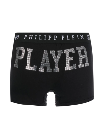 Shop Philipp Plein Tm Graphic-print Boxers In Black