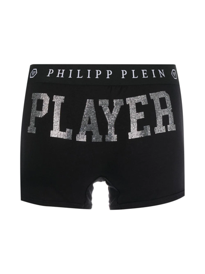 Philipp Plein Tm Graphic-print Boxers In Black