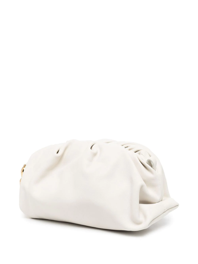 Shop Bottega Veneta The Chain Pouch Shoulder Bag In White