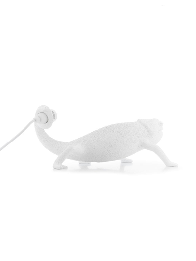 Seletti Chameleon Resin Table Lamp In White