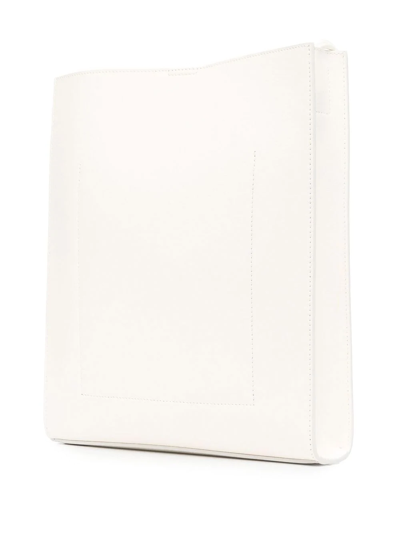 Jil Sander Logo-print Shoulder Bag In Neutrals