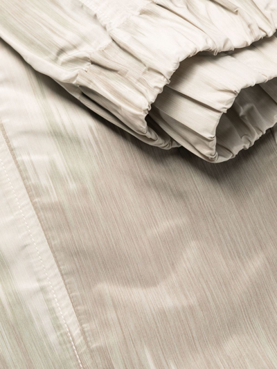 Ganni Curved Shell Trousers In Neutrals