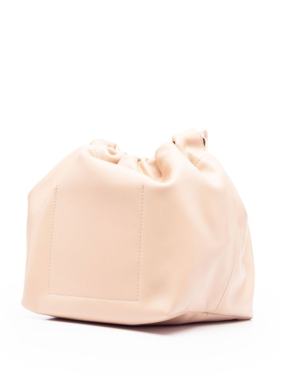 Shop Jil Sander Drawstring-fastening Shoulder Bag In Neutrals