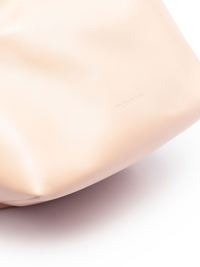 Shop Jil Sander Drawstring-fastening Shoulder Bag In Neutrals