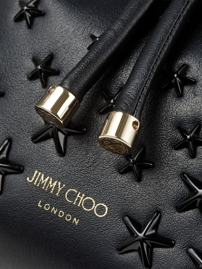 Shop Jimmy Choo Bon Bon Bucket Bag In Black