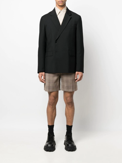 Givenchy Plaid Tailored Shorts In Neutrals