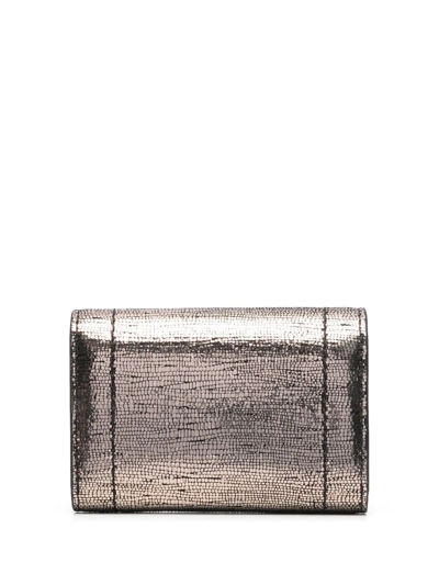 Shop Jérôme Dreyfuss Metallic-finish Bi-fold Wallet In Gold