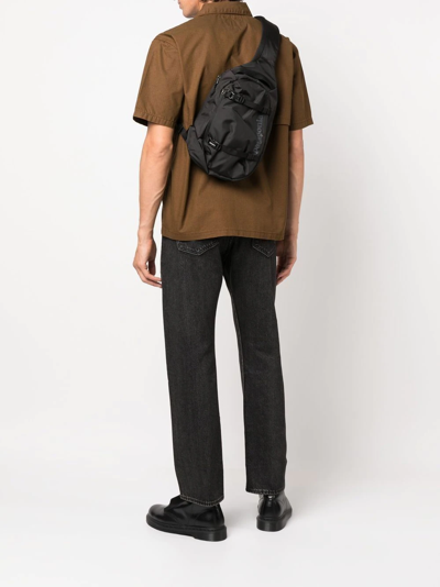 Patagonia Atom Logo-print Sling Backpack In Black