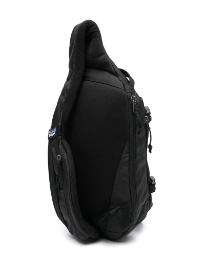 Patagonia Atom Logo-print Sling Backpack In Black