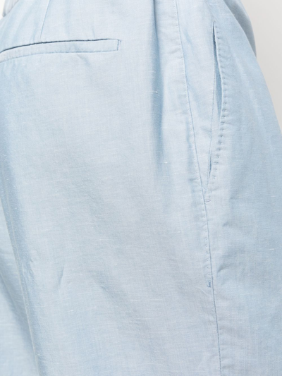 Shop Ermenegildo Zegna Mid-rise Straight-leg Trousers In Blue
