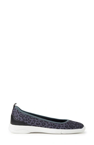 Original Comfort By Dearfoams Mia Easy Foam Flat In Grey Leopard