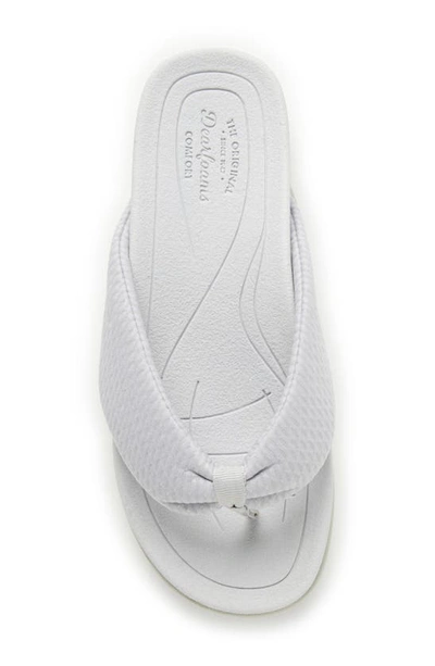 Shop Original Comfort By Dearfoams Low Foam Flip-flop Sandal In Silver