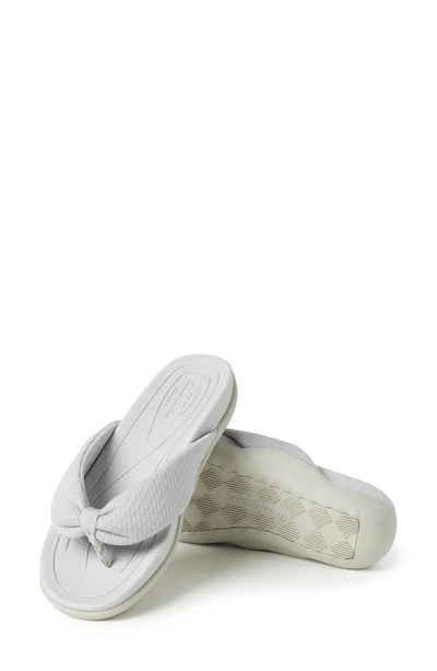Shop Original Comfort By Dearfoams Low Foam Flip-flop Sandal In Silver