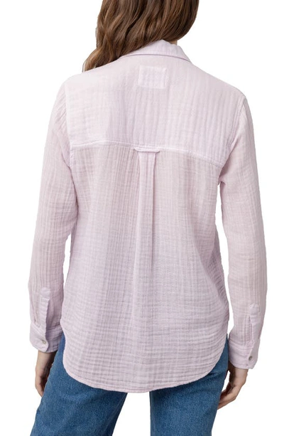 Shop Rails Ellis Cotton Shirt In Lavender