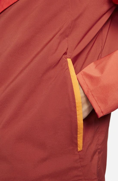 Nike Windrunner Men's Running Jacket In Habanero Red/ Rugged Orange