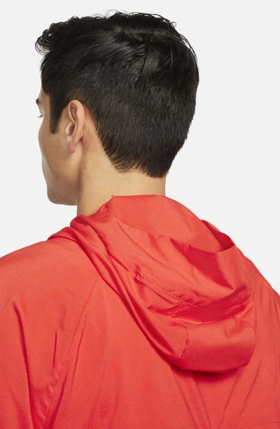 Nike Windrunner Men's Running Jacket In Habanero Red/ Rugged Orange
