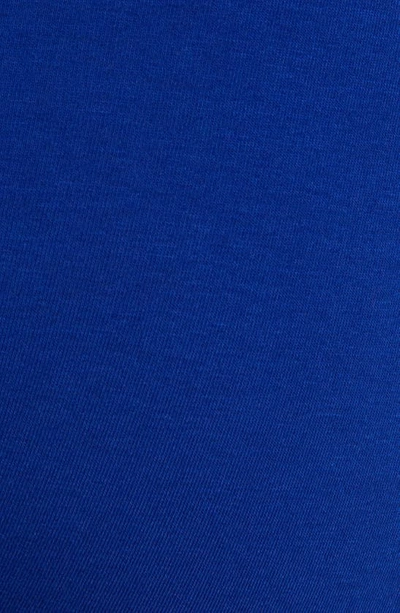Shop Versace Long Stretch Cotton Trunks In Bluette Splash