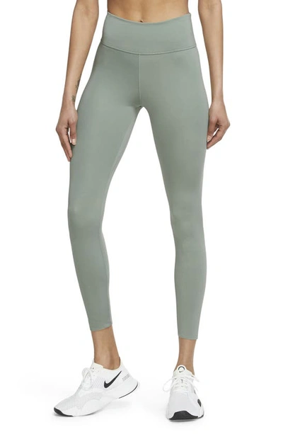 Shop Nike One Lux 7/8 Tights In Jade Smoke/ Clear
