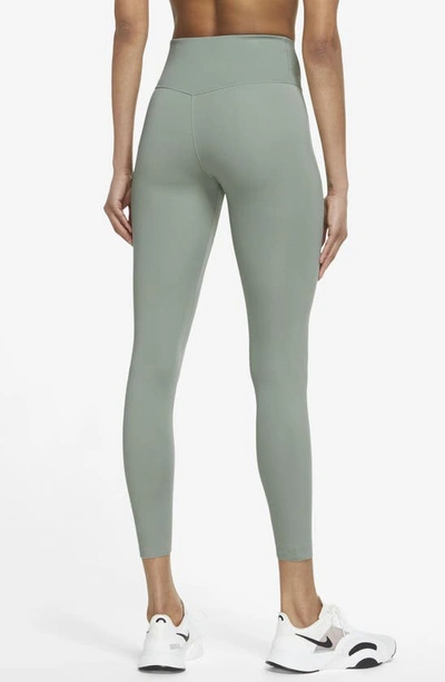 Shop Nike One Lux 7/8 Tights In Jade Smoke/ Clear