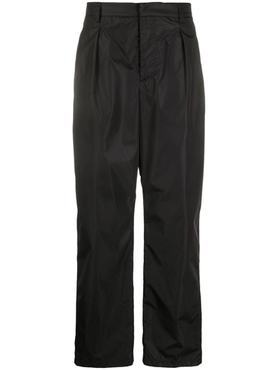 Shop Valentino Men's Black Polyamide Pants
